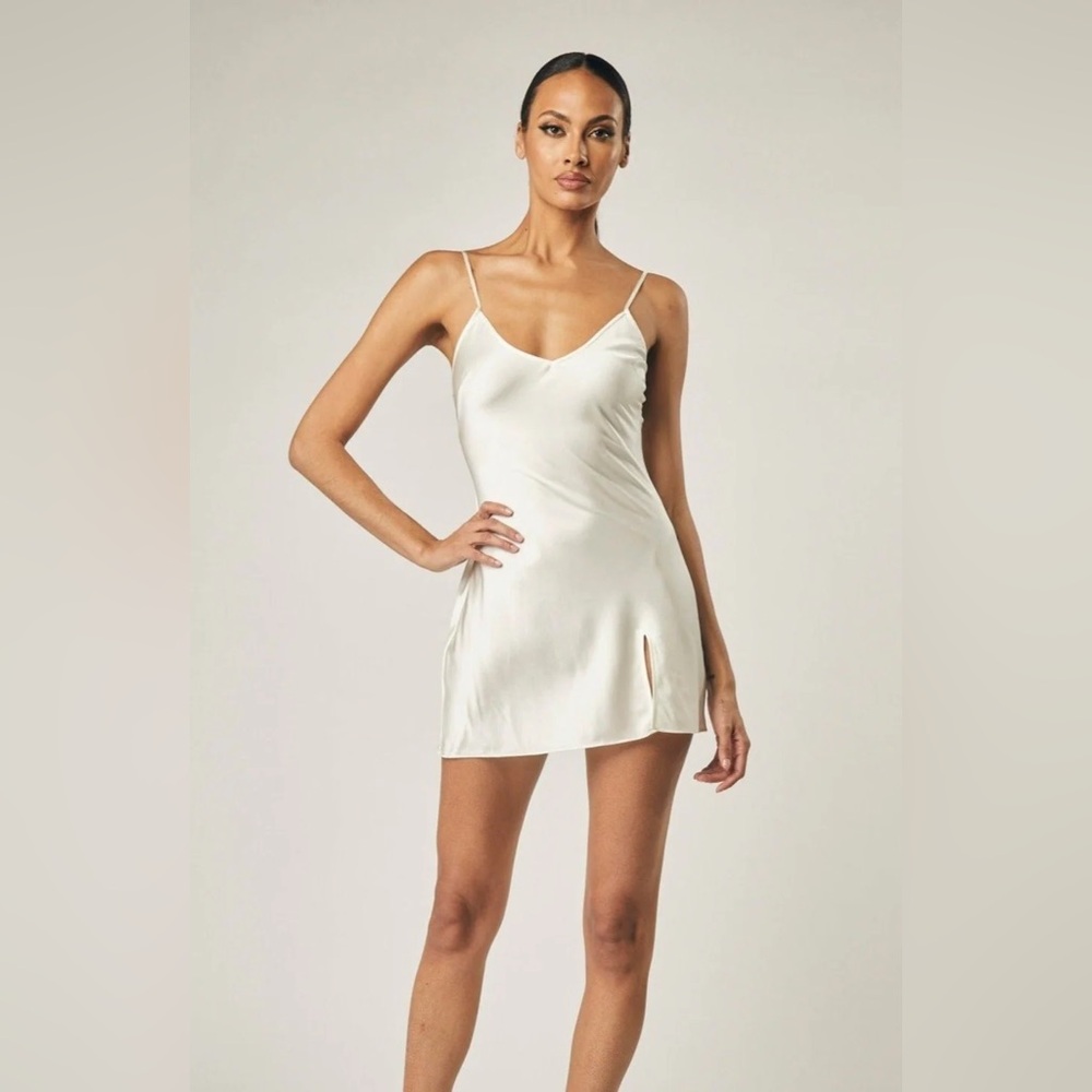 Ladaire Size S Cream Silk Chemise Camisole Dress